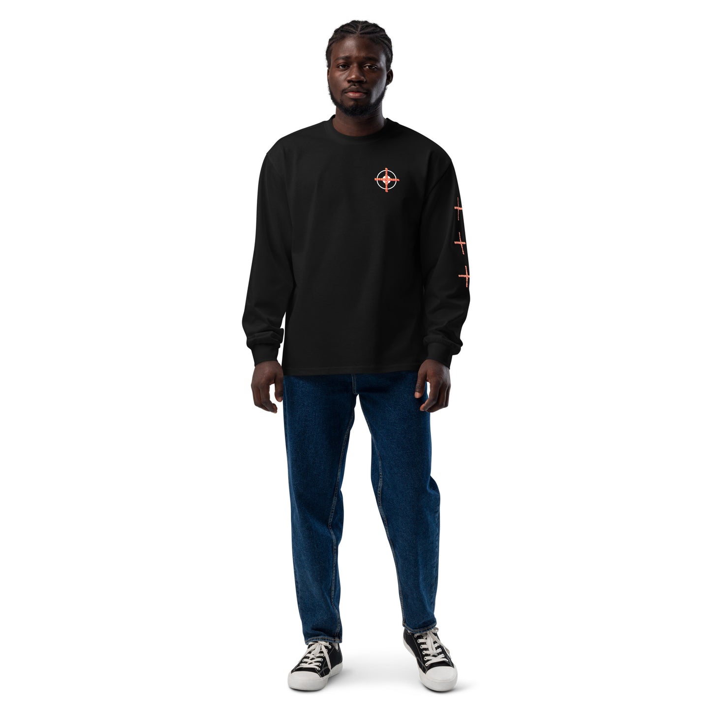 DFFRNTWRLD® Sharpshooter Premium heavyweight long sleeve shirt
