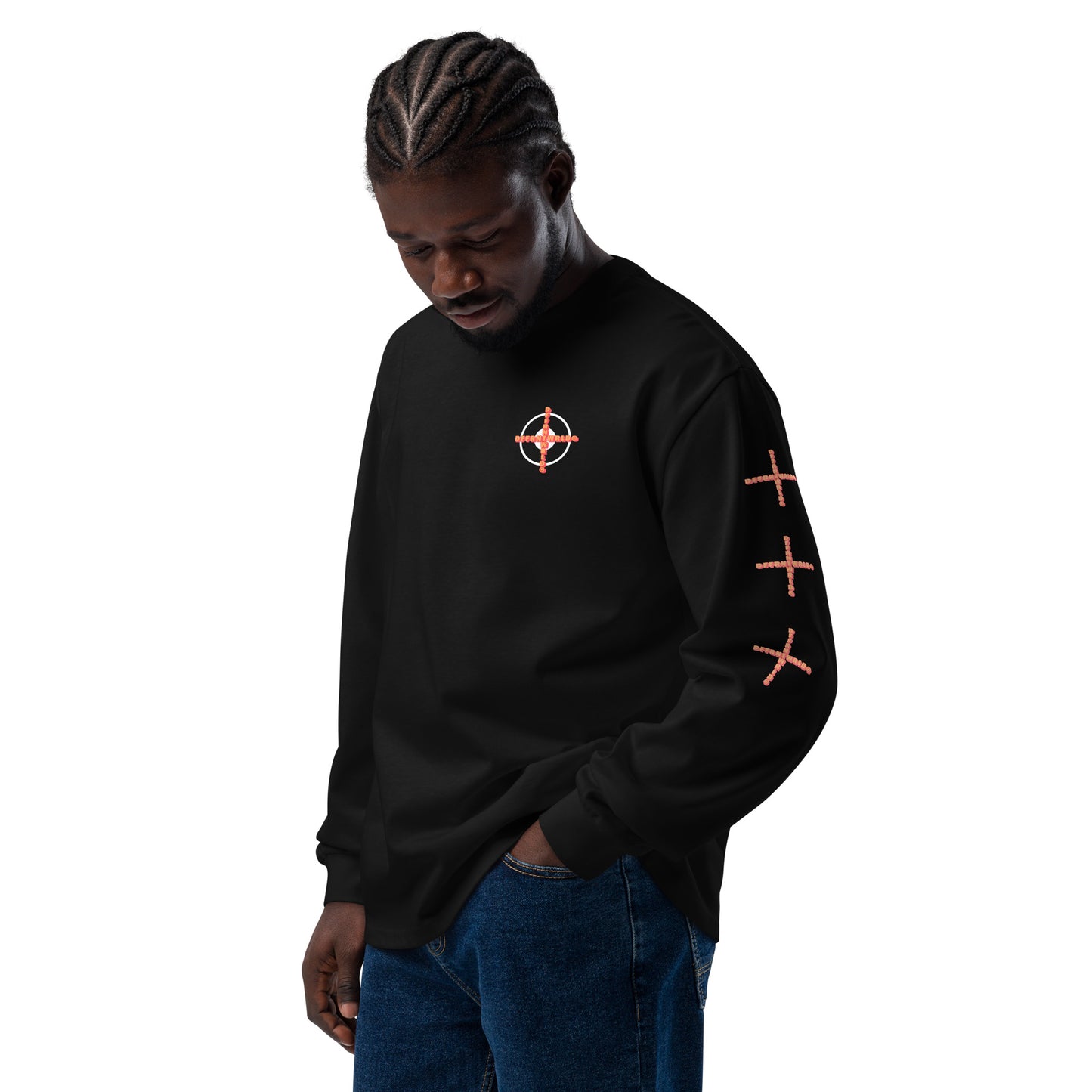 DFFRNTWRLD® Sharpshooter Premium heavyweight long sleeve shirt