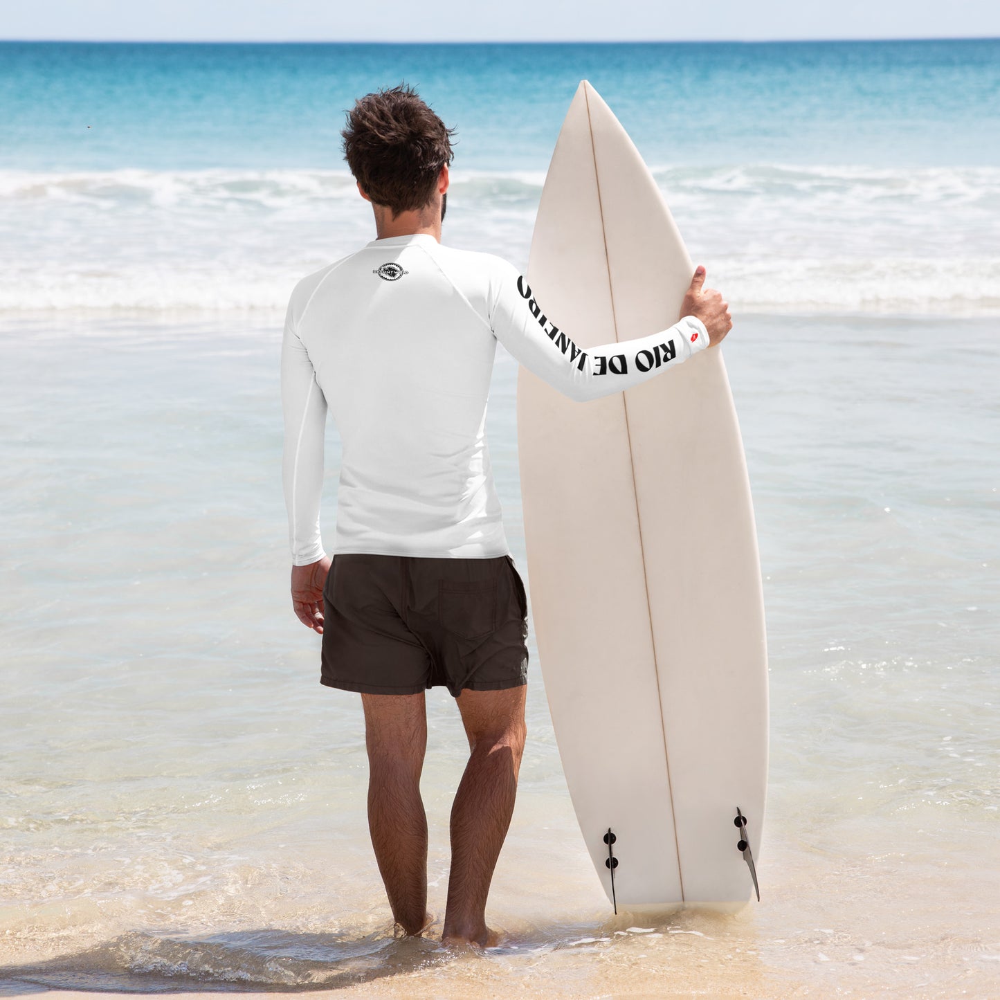 DFFRNTWRLD® Surf Slayer Brazil Men's Rash Guard
