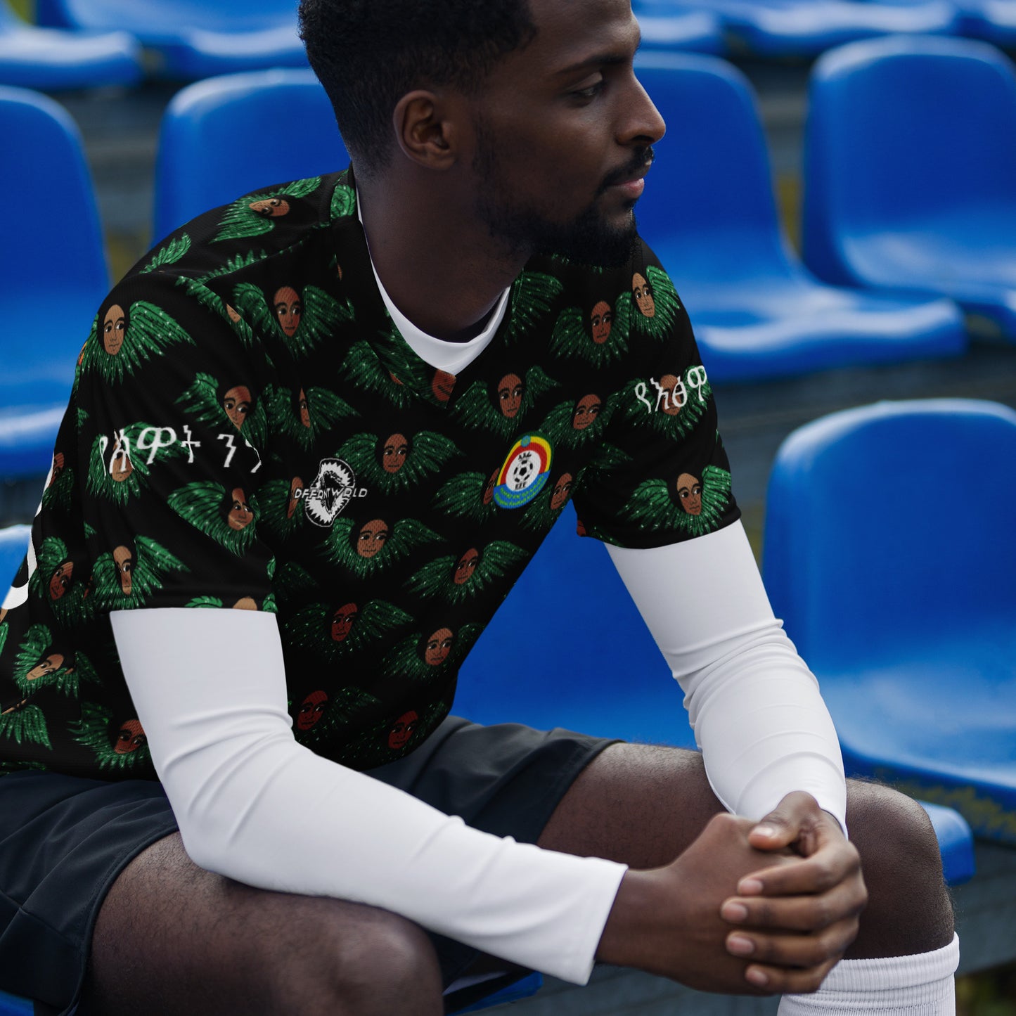 DFFRNTWRLD® Big Ethiopia Football Jersey