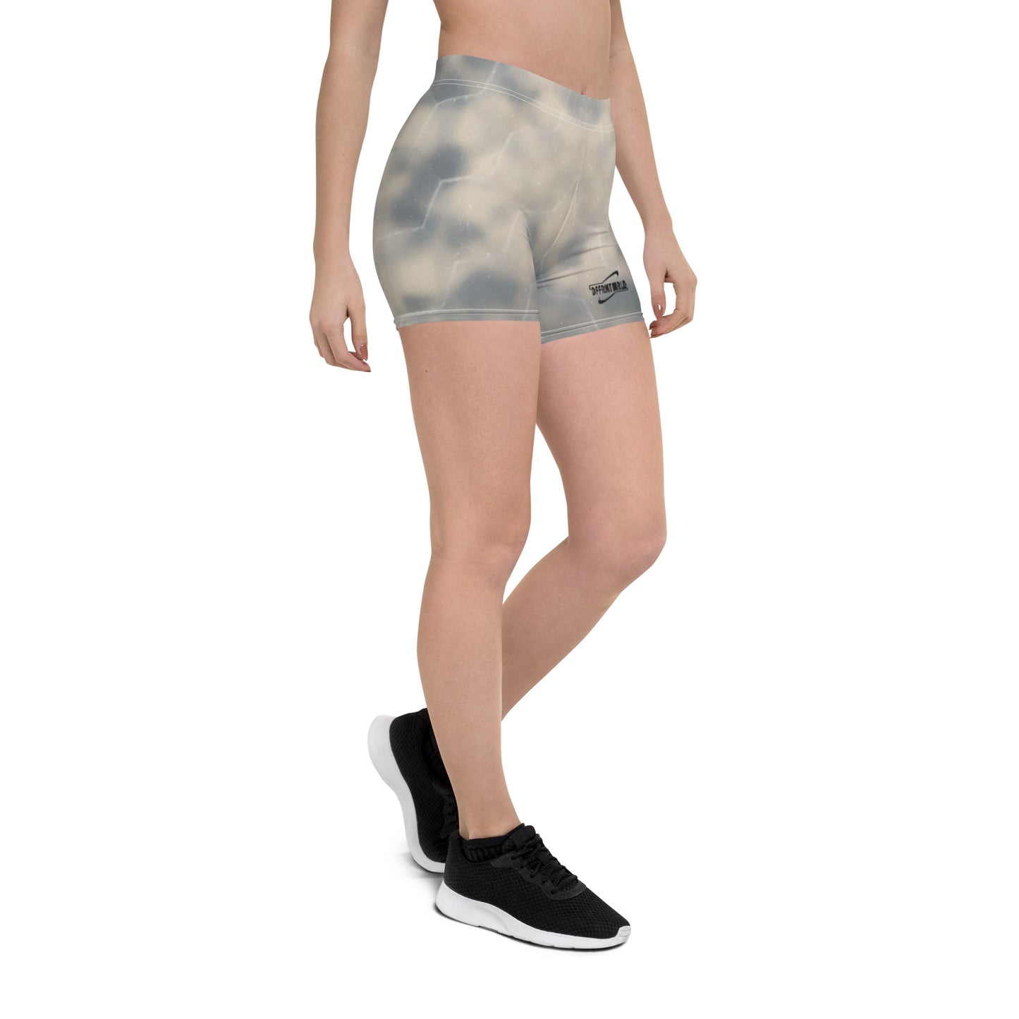 Combaflauge Cake Trainer Shorts. Women's Camo Active Shorts | DFFRNTWRLD®
