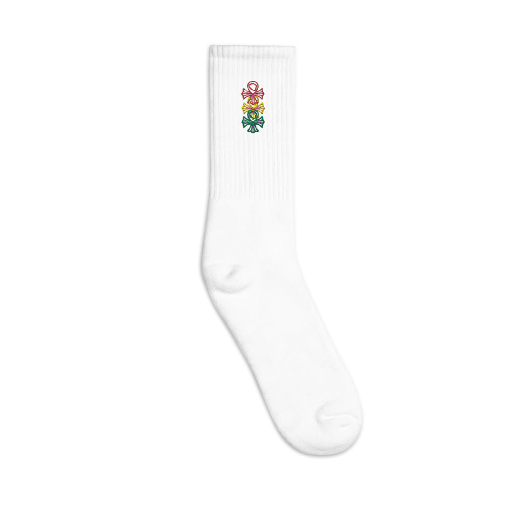 DFFRNTWRLD® Ankh Hearts - Ras Socks