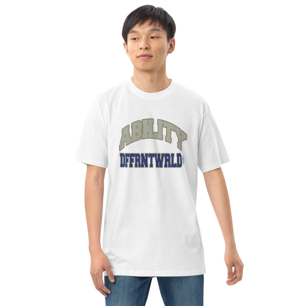 DFFRNTWRLD® ABILITY - スモークグレー&ハニーデュー Tシャツ