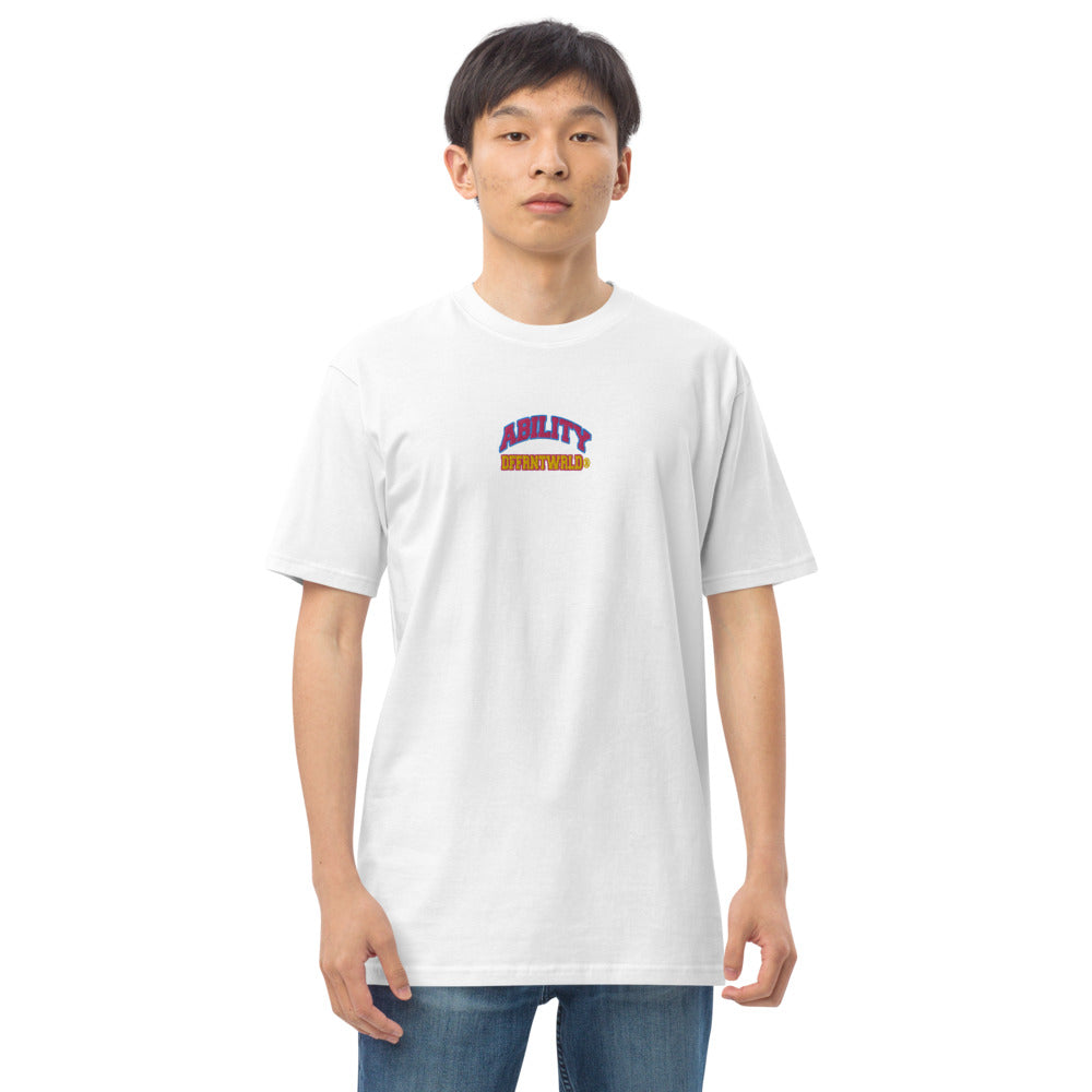 ABILITY – Embroidered Organic Cotton T-Shirt by DFFRNTWRLD® | Limited 2026 Drop