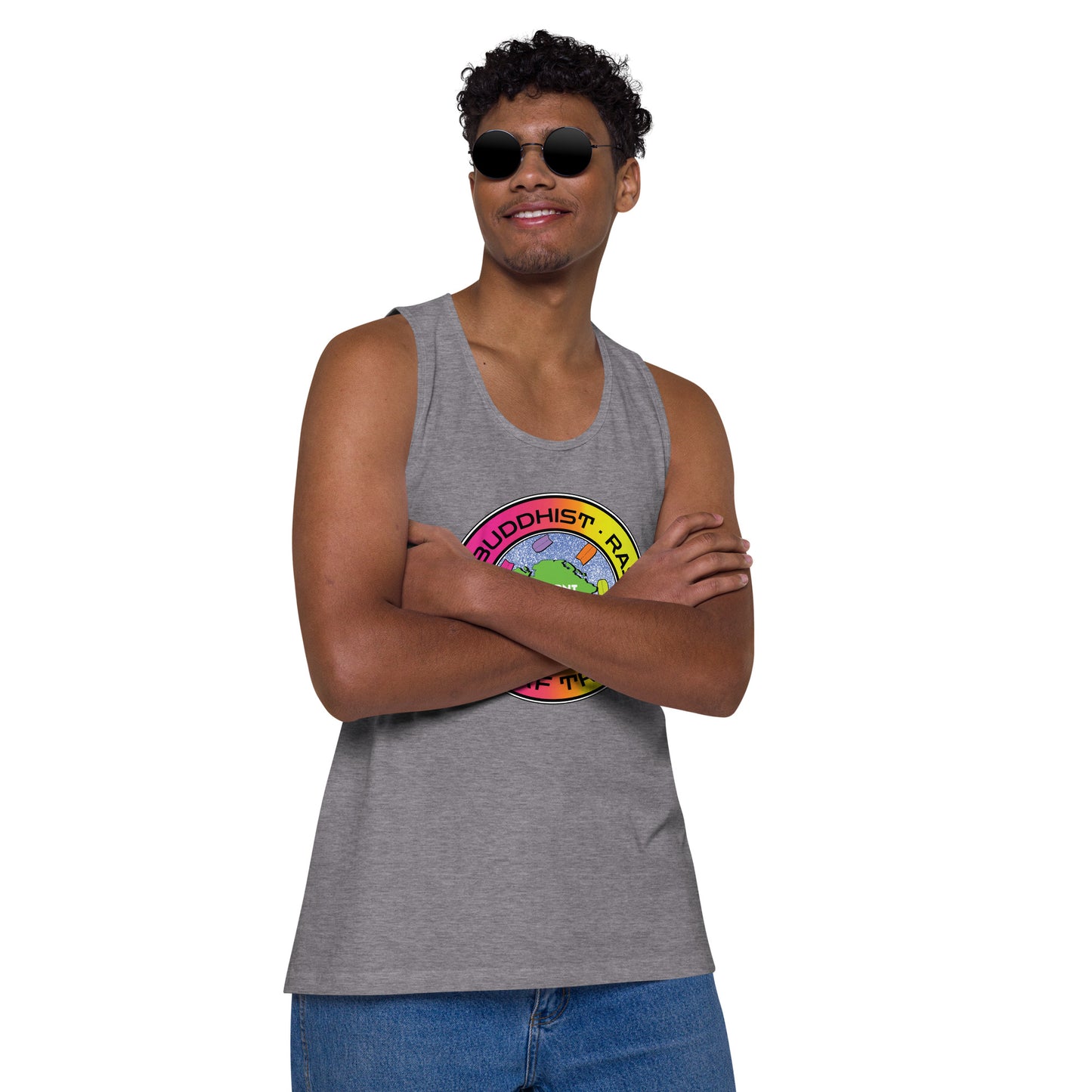 DFFRNTWRLD® Surf Tribe Men’s premium tank top