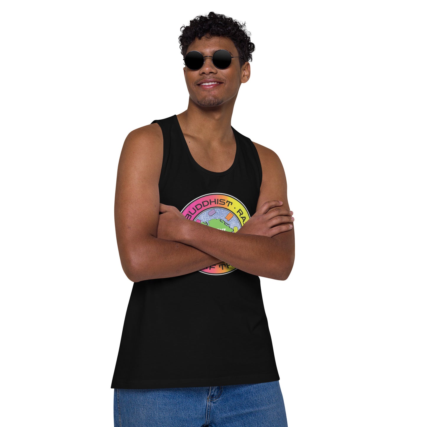 DFFRNTWRLD® Surf Tribe Men’s premium tank top