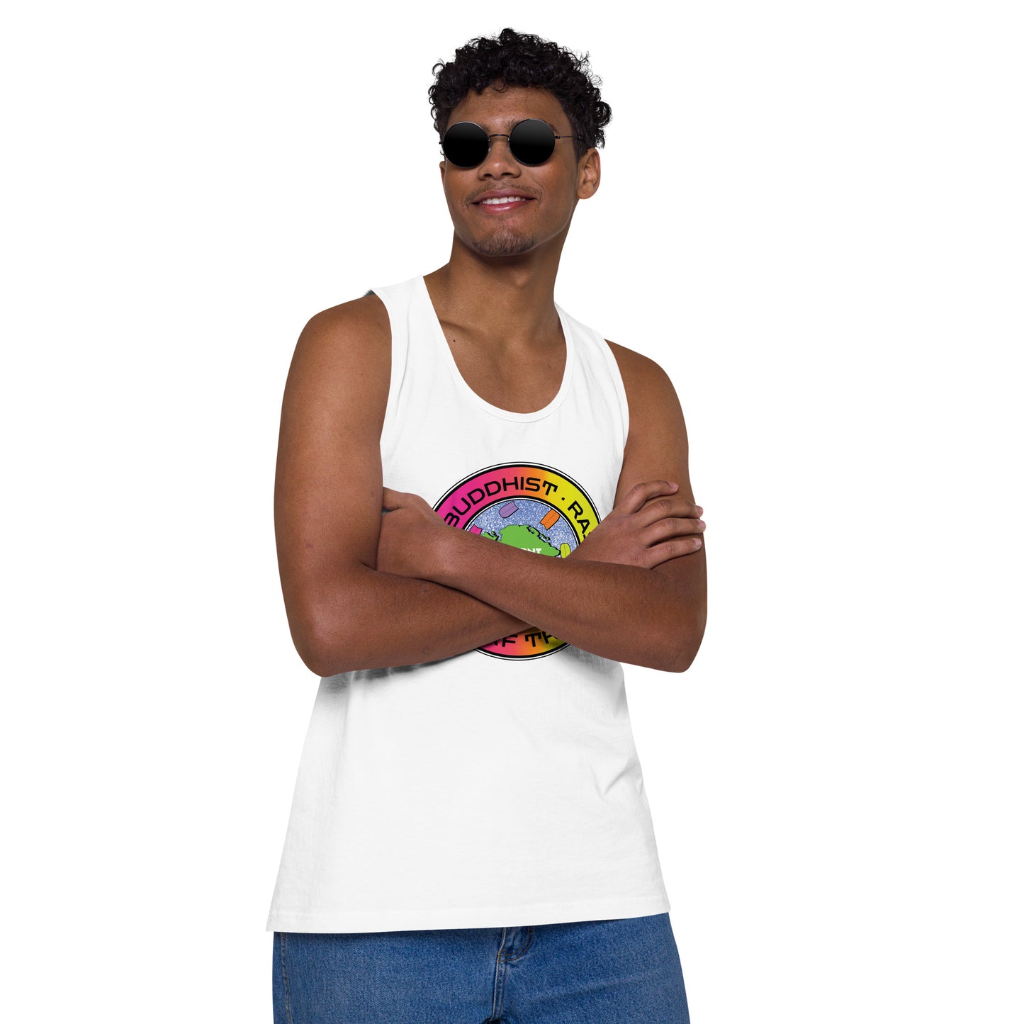 DFFRNTWRLD® Surf Tribe Men’s premium tank top