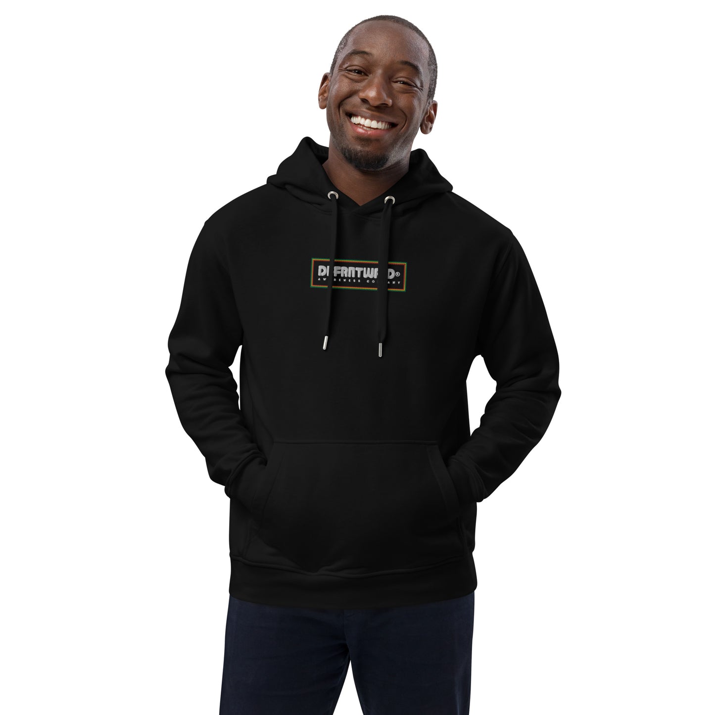 DFFRNTWRLD® Awareness Company - Embroidered eco hoodie