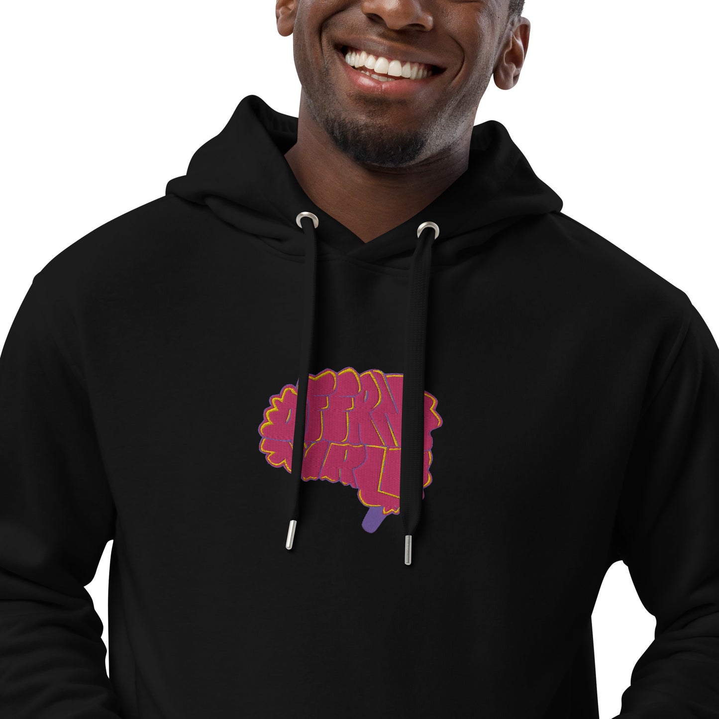 DFFRNTWRLD® Cerebral Focus - Embroidered eco hoodie