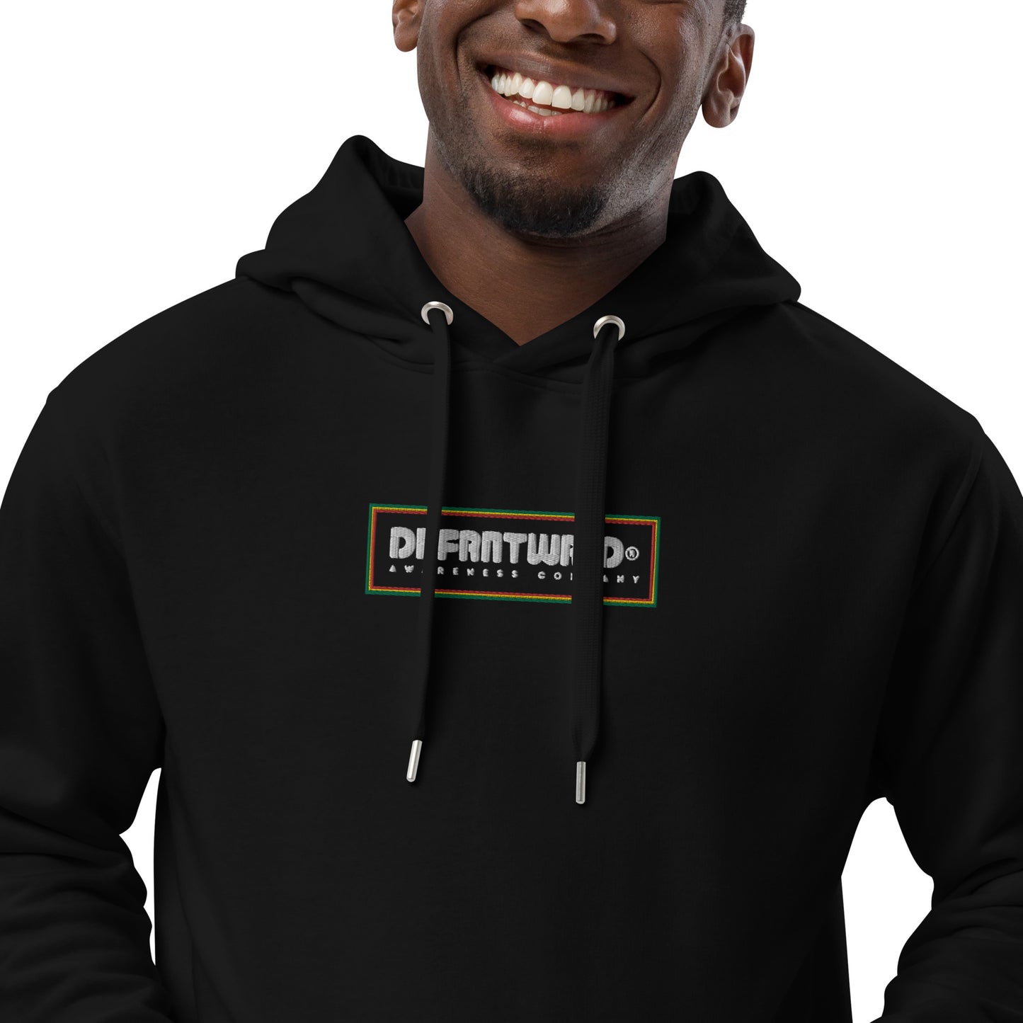 DFFRNTWRLD® Awareness Company - Embroidered eco hoodie