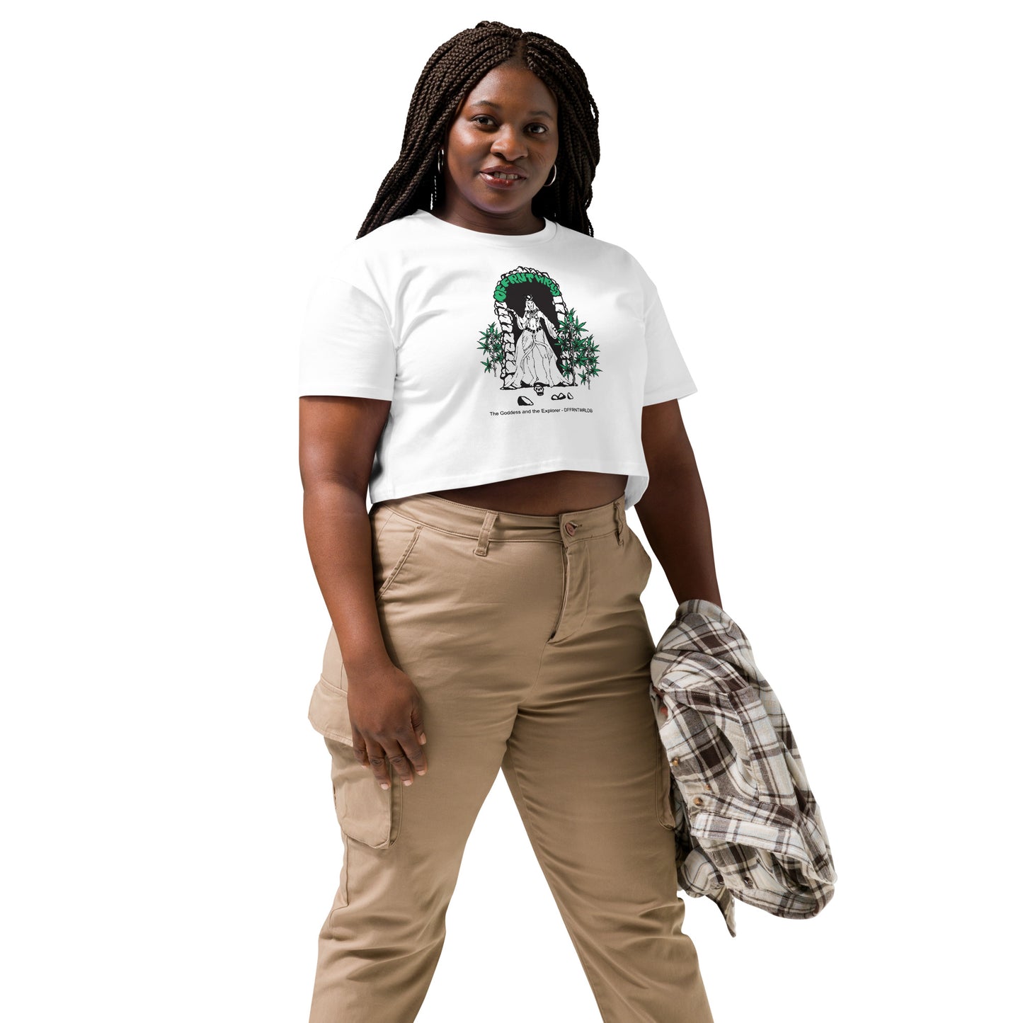 DFFRNTWRLD® The Goddess & The Explorer Crop Tee