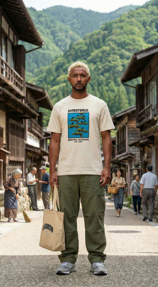 Birding Okinawa 1998 T-Shirt – DFFRNTWRLD® | 100% Cotton Premium Tee