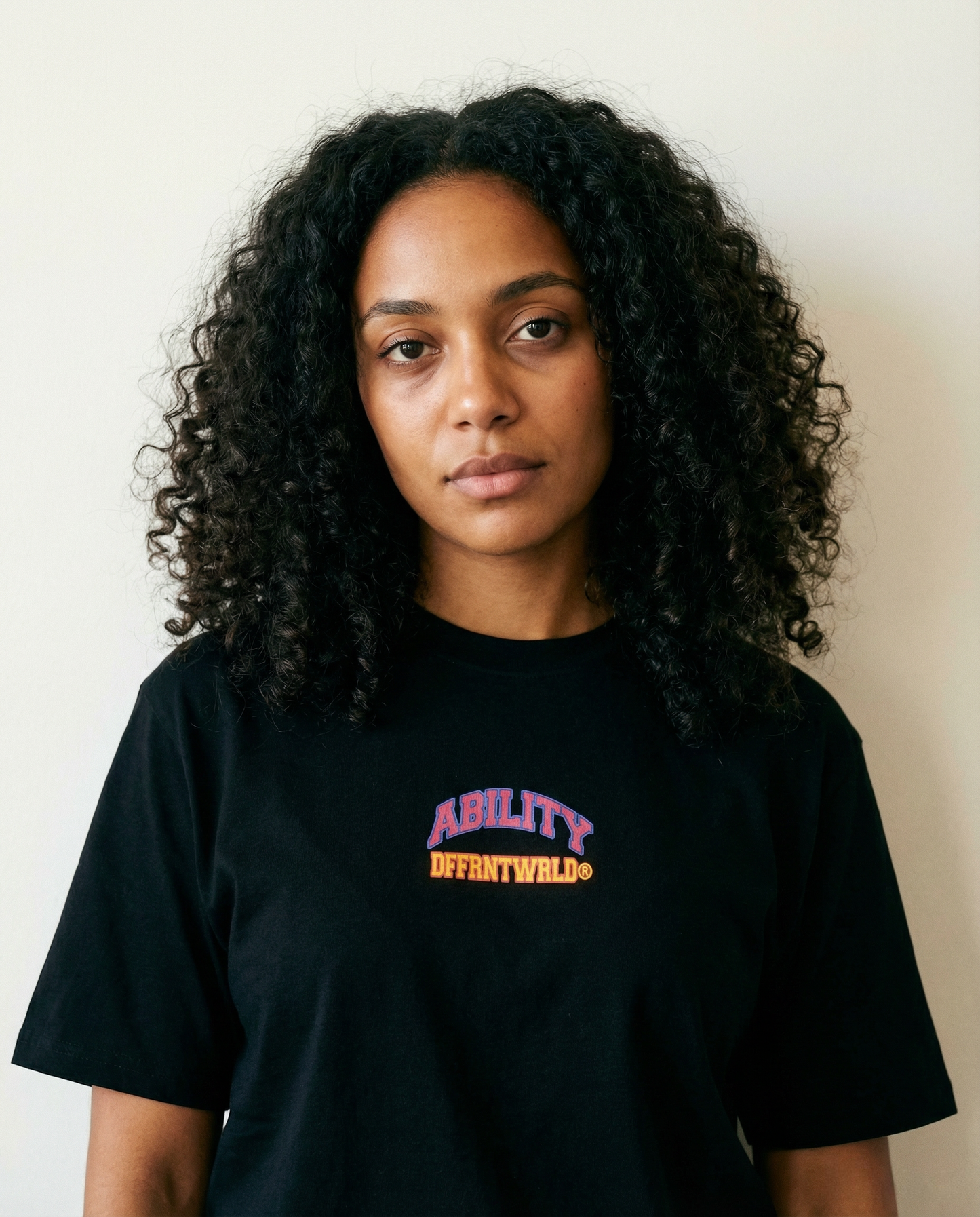 ABILITY – Embroidered Organic Cotton T-Shirt by DFFRNTWRLD® | Limited 2026 Drop