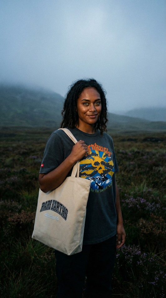 Sacred Valley of Peru – DFFRNTWRLD® Garment-Dyed Vintage Tee | Rare Thrift