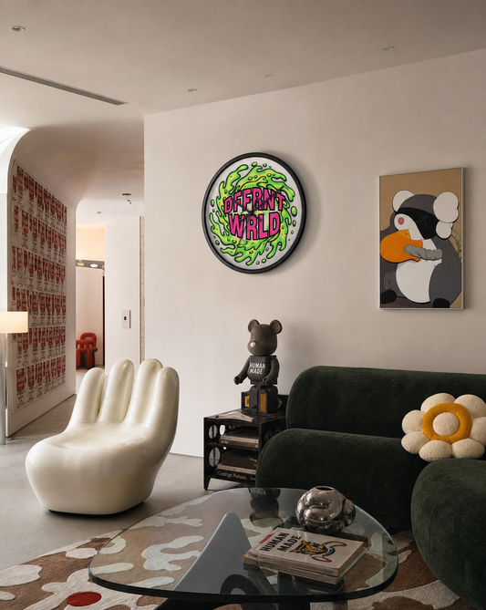 Eco-Slime Wall Clock. Silent Wood Frame Wall Clock for Modern Interiors | DFFRNTWRLD®