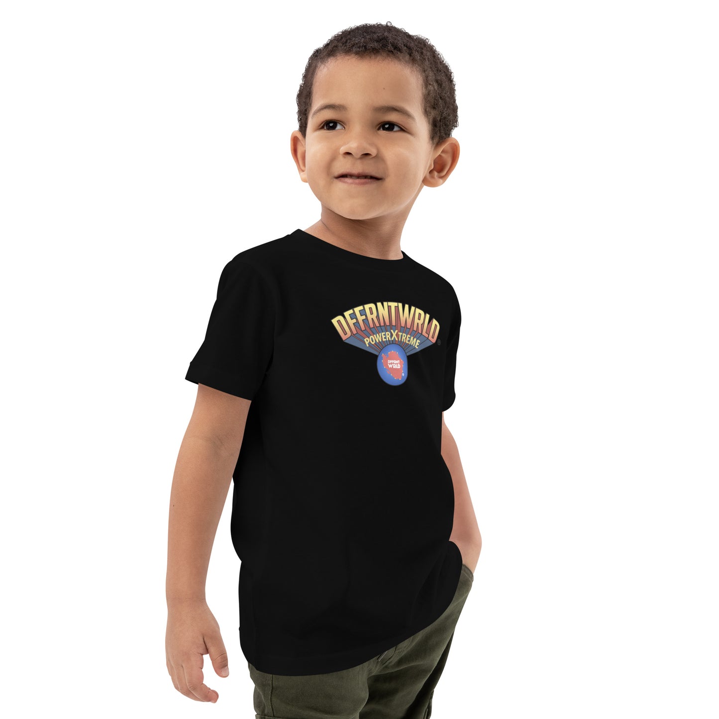 DFFRNTWRLD® Power Xtreme! - Organic cotton kids t-shirt