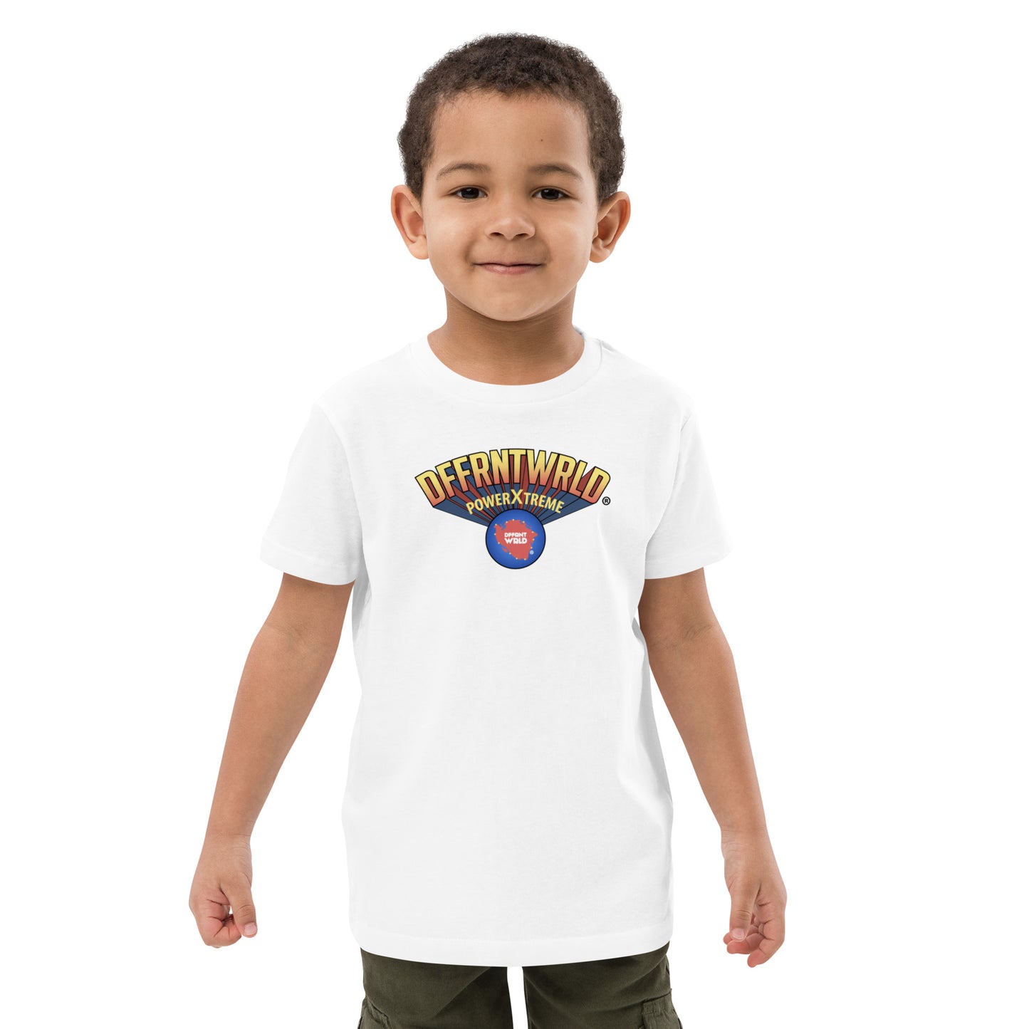 DFFRNTWRLD® Power Xtreme! - Organic cotton kids t-shirt