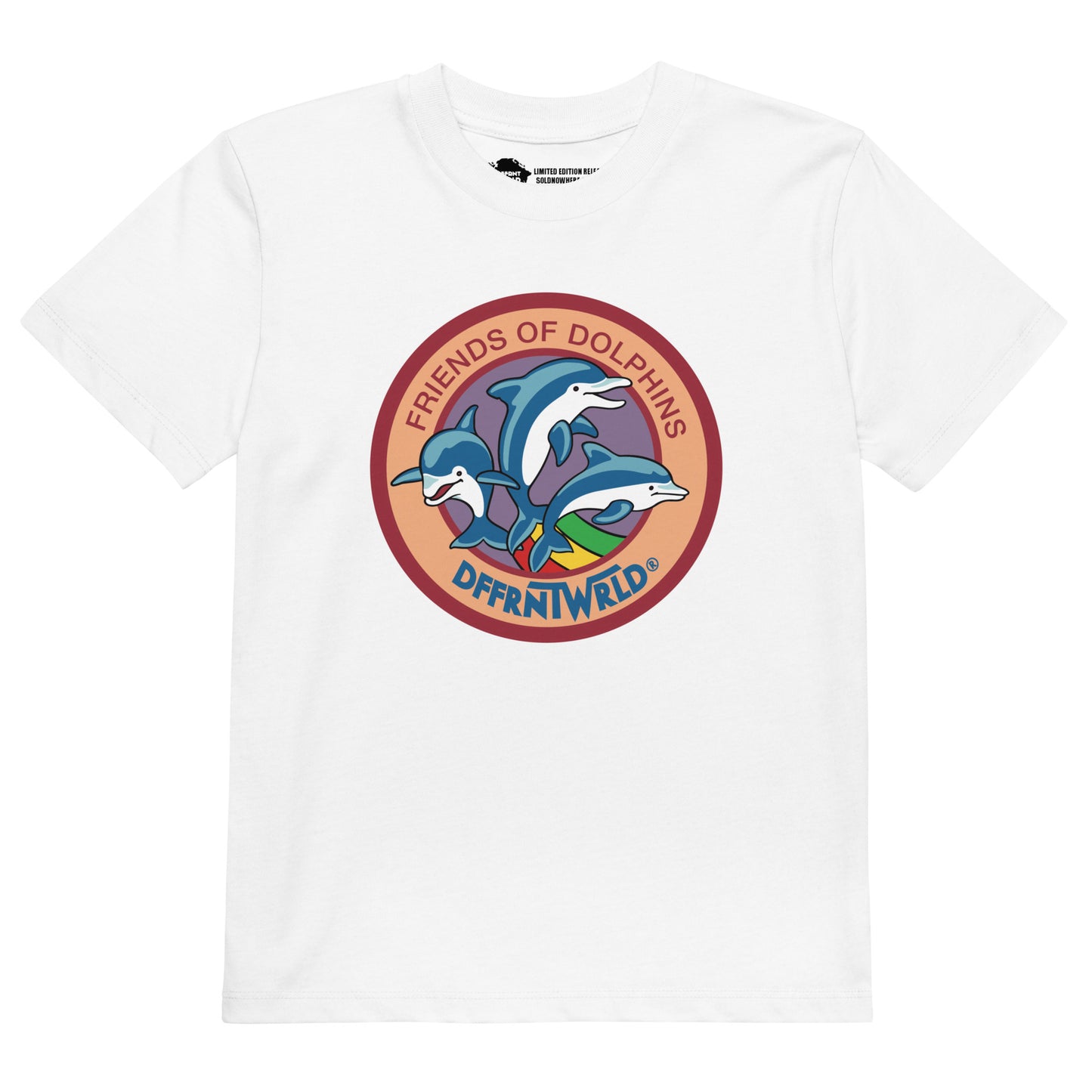 DFFRNTWRLD® Friends w/ Dolphins - Organic cotton kids t-shirt