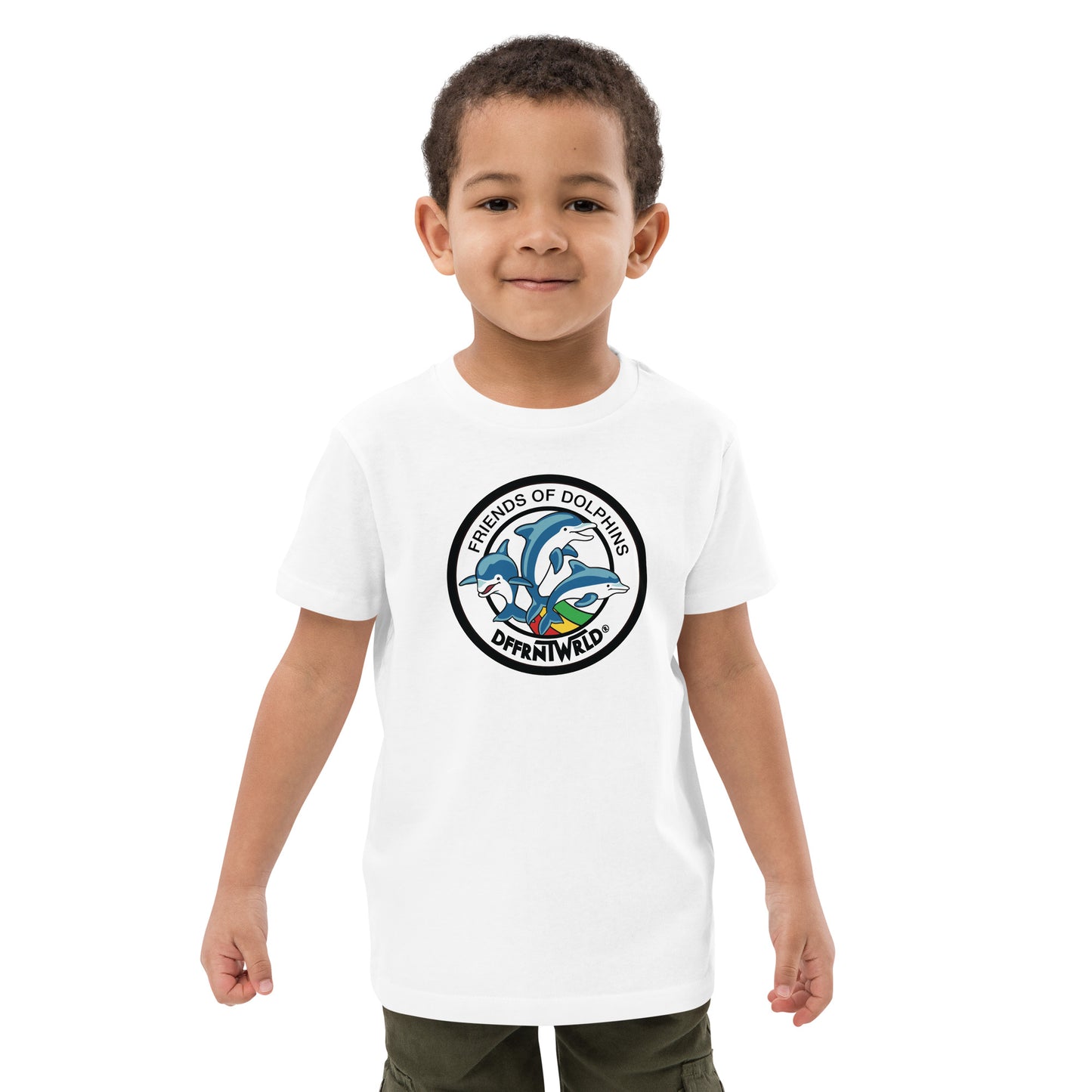 DFFRNTWRLD® Dolphin Friends - Organic cotton kids t-shirt