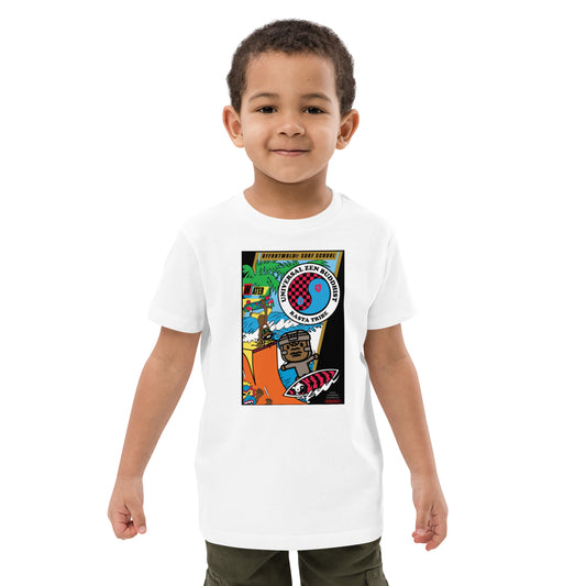 DFFRNTWRLD® Baby Olmec Surf School - Organic cotton kids t-shirt