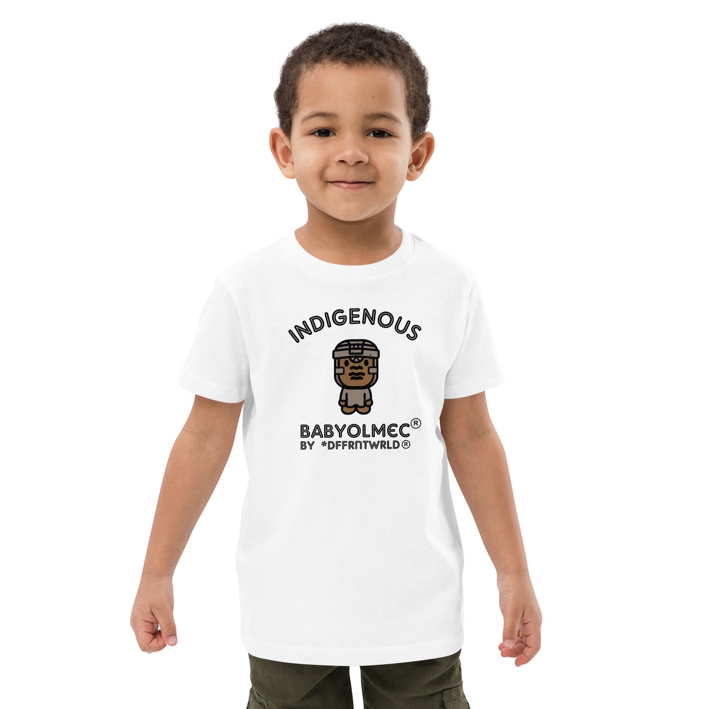 DFFRNTWRLD® Baby Olmec Indigenous - Organic cotton kids t-shirt