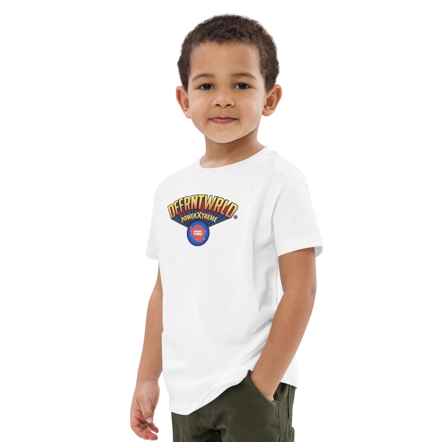 DFFRNTWRLD® Power Xtreme! - Organic cotton kids t-shirt