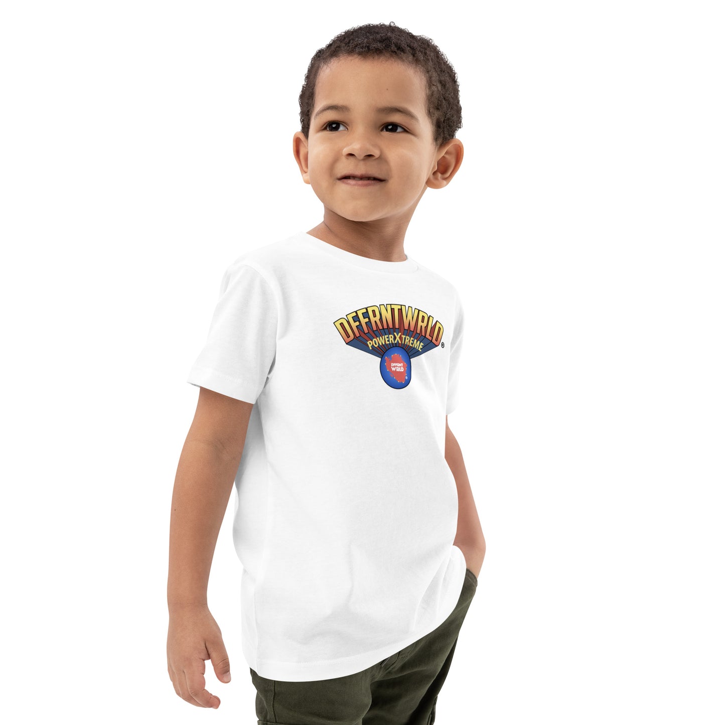 DFFRNTWRLD® Power Xtreme! - Organic cotton kids t-shirt