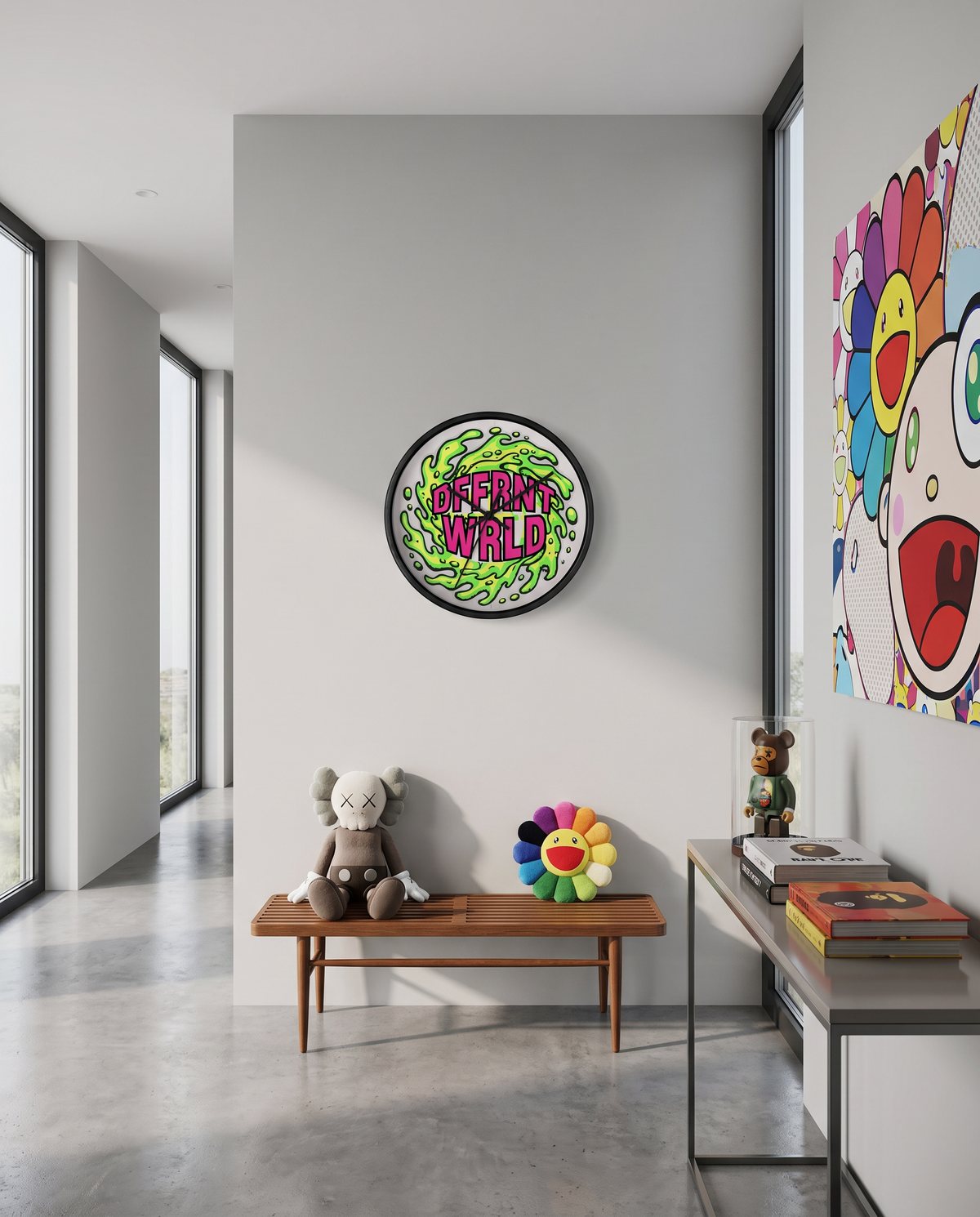 Eco-Slime Wall Clock. Silent Wood Frame Wall Clock for Modern Interiors | DFFRNTWRLD®