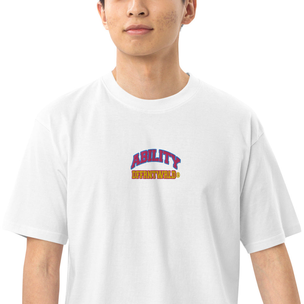 DFFRNTWRLD® ABILITY - embroidered eco tee