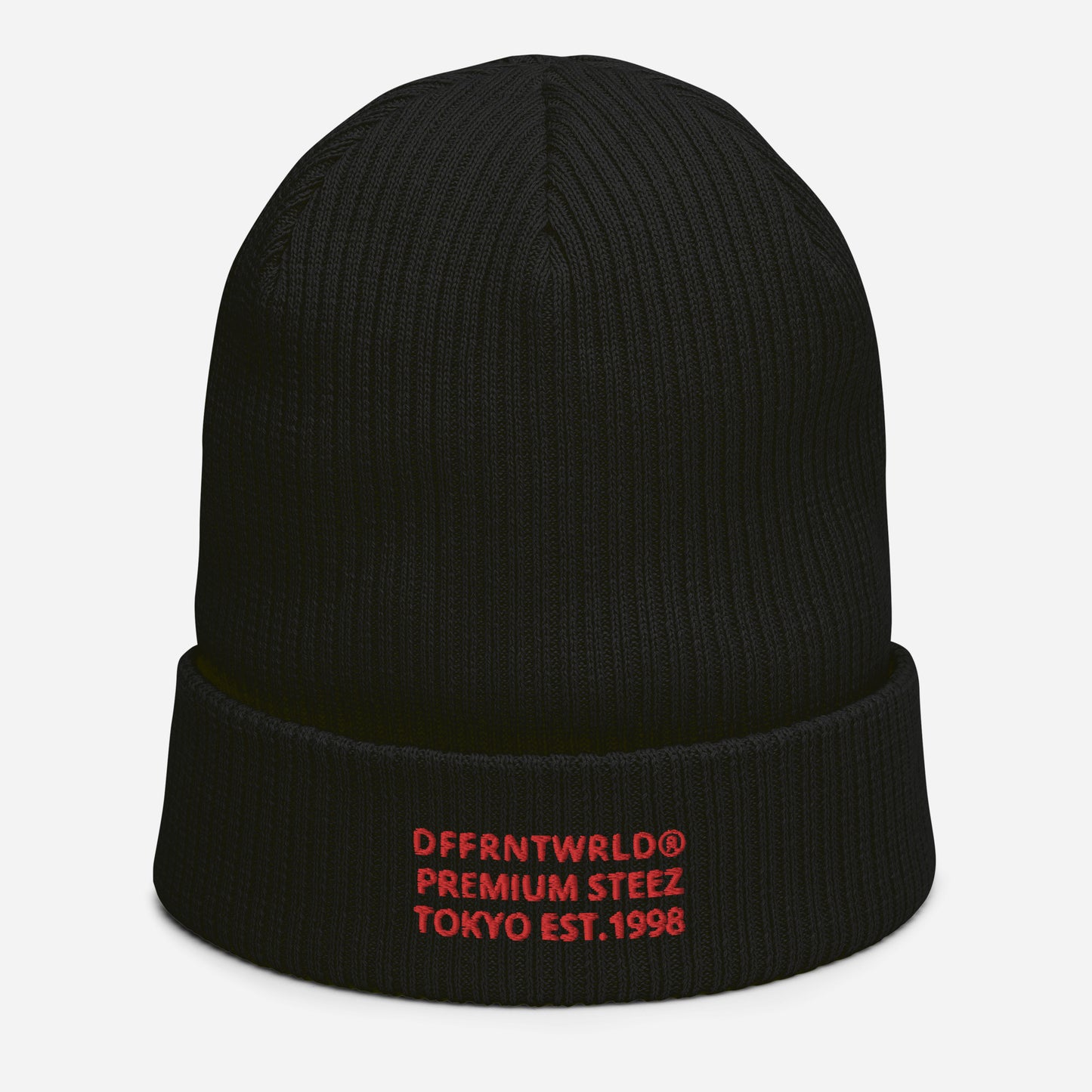 DFFRNTWRLD® Premium Steez Organic ribbed beanie