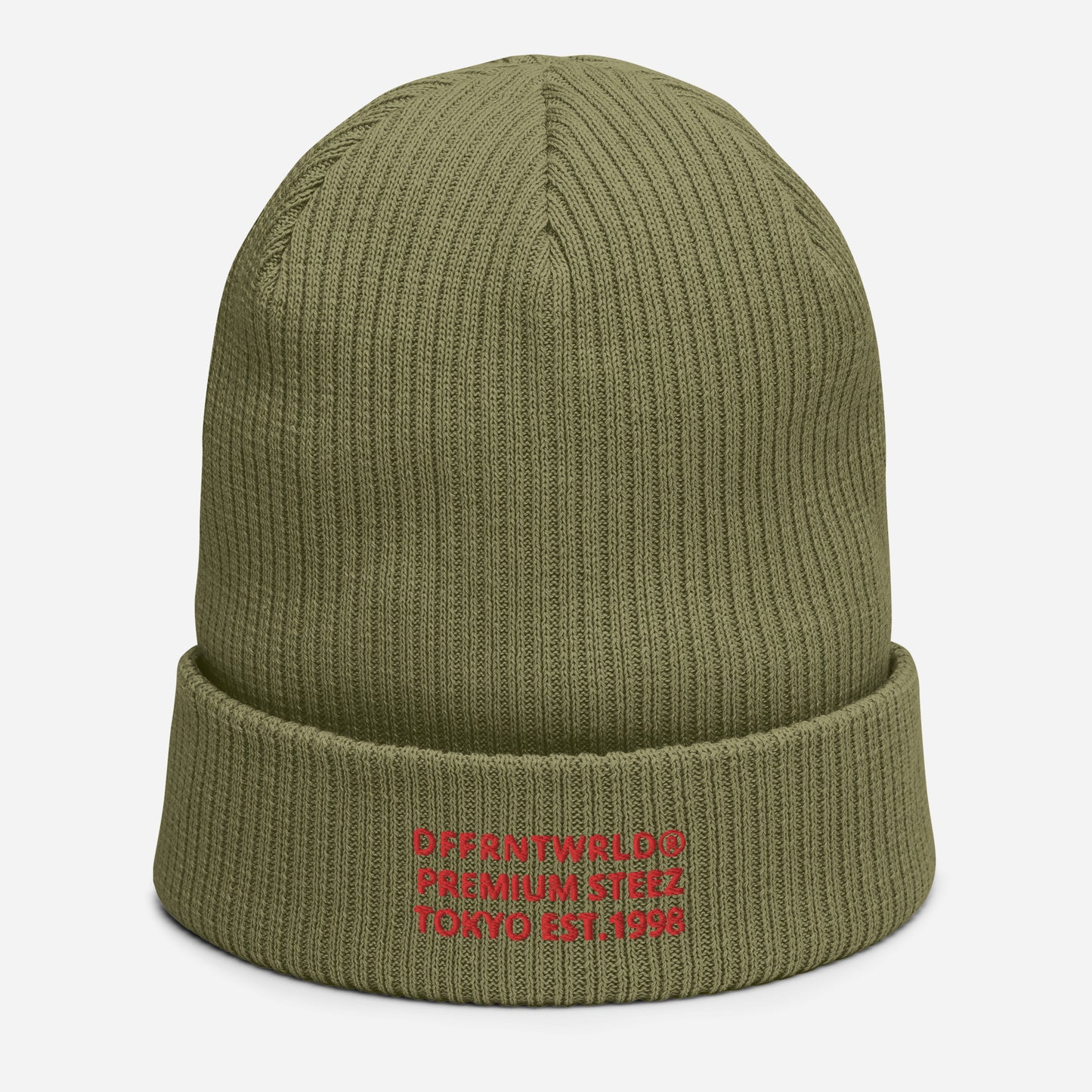 DFFRNTWRLD® Premium Steez Organic ribbed beanie