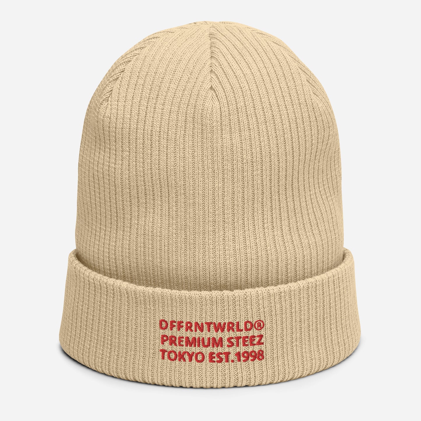 DFFRNTWRLD® Premium Steez Organic ribbed beanie