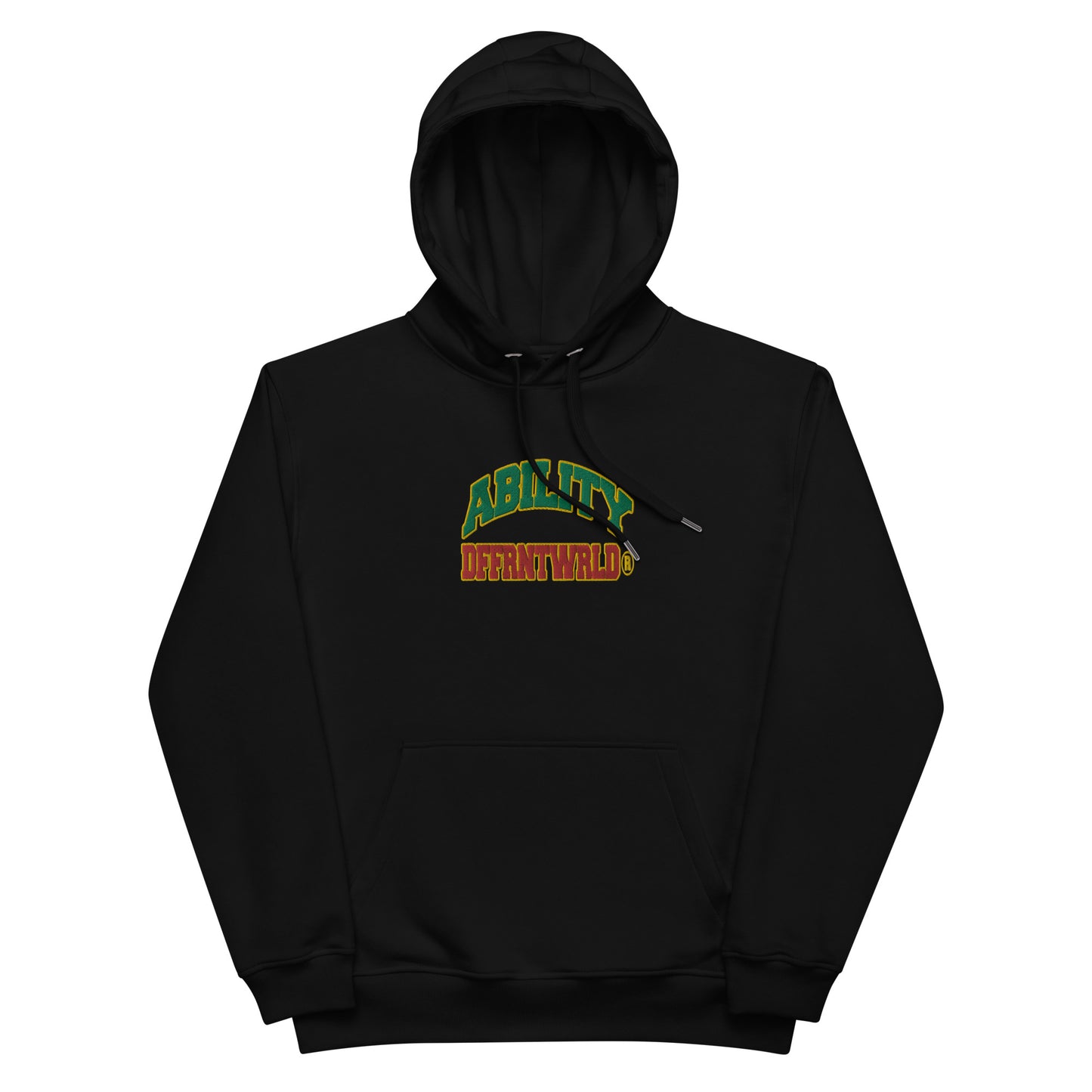DFFRNTWRLD® ABILITY - Embroidered Eco Hoodie 3 (unisex)
