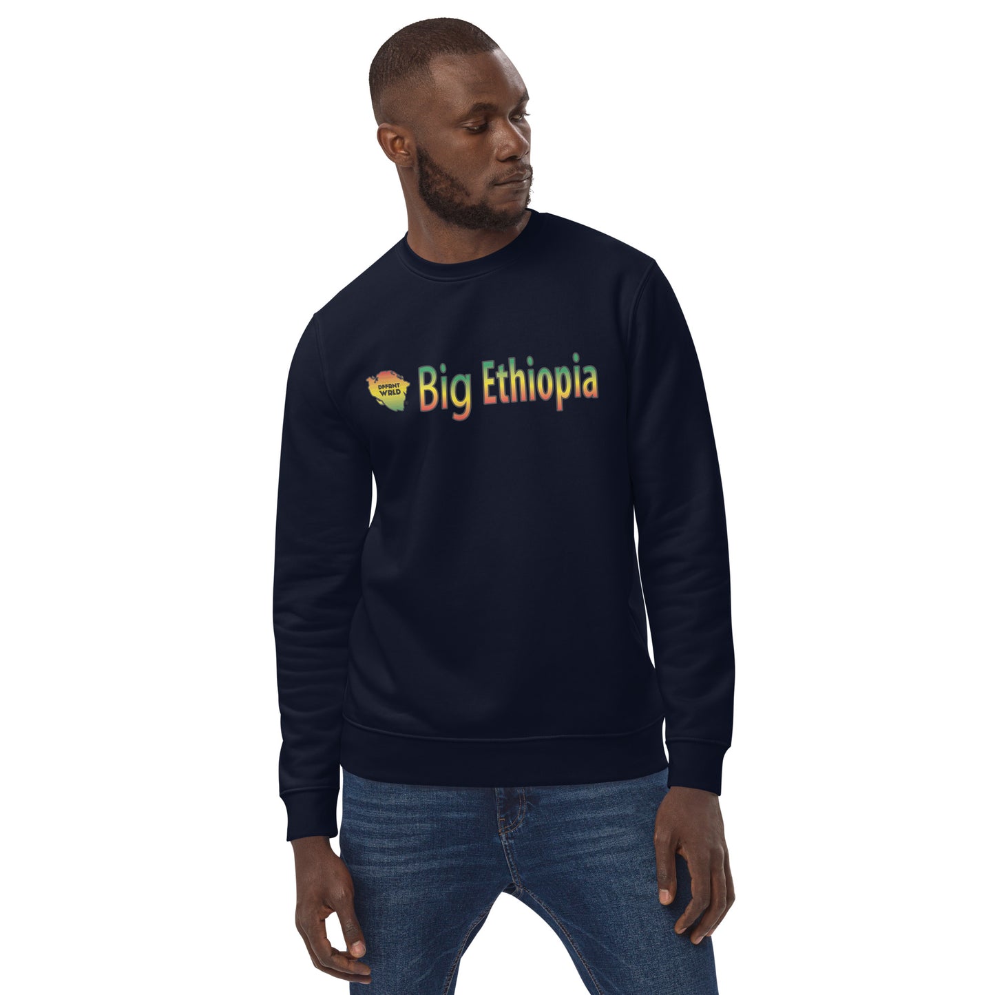 DFFRNTWRLD® Big Ethiopia eco Crewneck